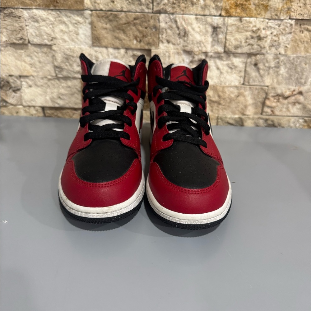 Jordan Kids Red and Black Sneakers